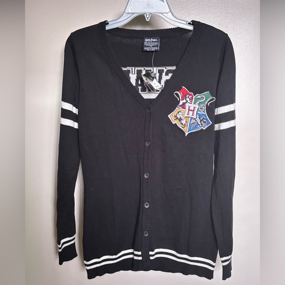 NWT Harry Potter Hogwarts Varsity Style Cardigan Wizarding World sz M $45 orig - Picture 4 of 6
